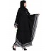 Arabian Kaftan- Black with checkered White stripes Arabian Kaftan- Black with checkered White stripes